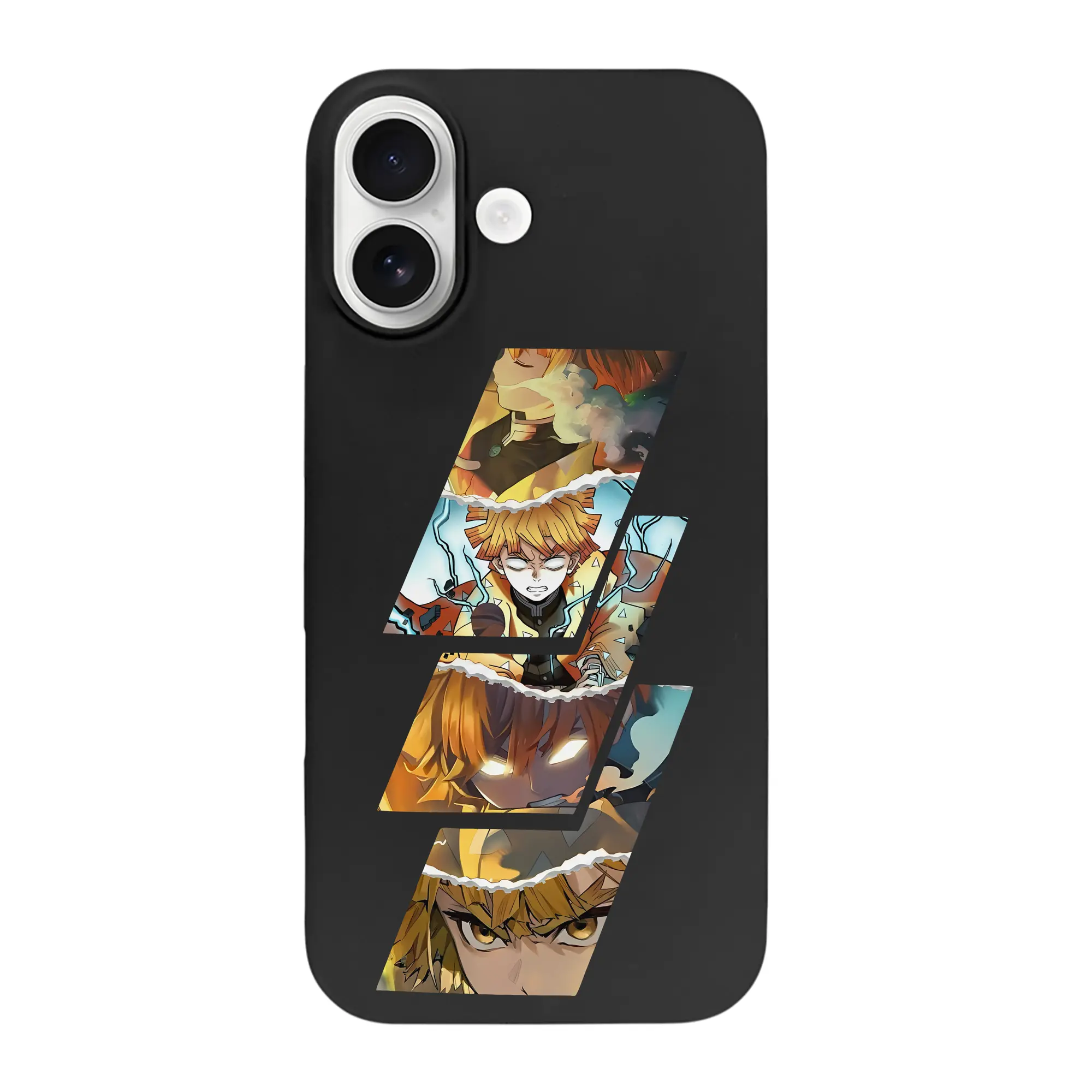 鬼滅の刃 グッズ,我妻 善逸 - iPhone 17 シリーズ シリコンケース 薄型 耐衝撃 指紋防止 ソフトタッチカバー 精密フィット 傷防止 保護ケース iPhone 17/17 Air/17 Pro/17 Pro Max 対応